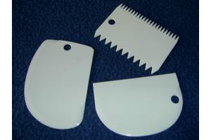 Teig-Kammschaber-Set 3 tlg.